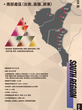 南部產區 基本介紹 台南/高雄/屏東