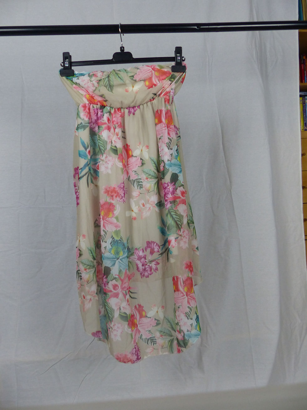 Robe bandeau fleuri plage