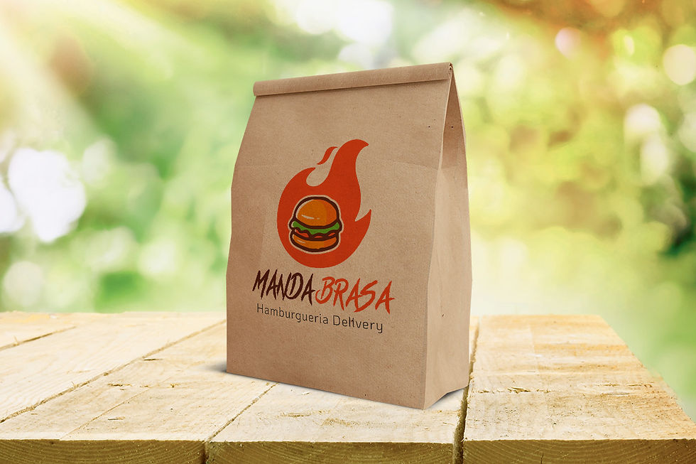Sacola Manda Brasa Hamburgueria