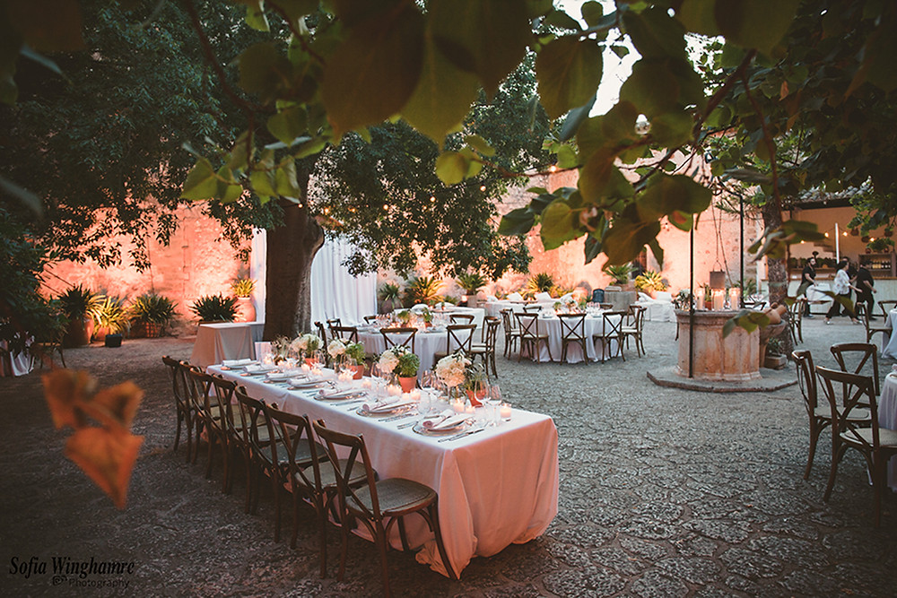 the wedding venue is ready