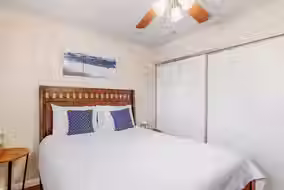 Beautiful bedroom in Charming Jewel Casa home in Sedona, Arizona.