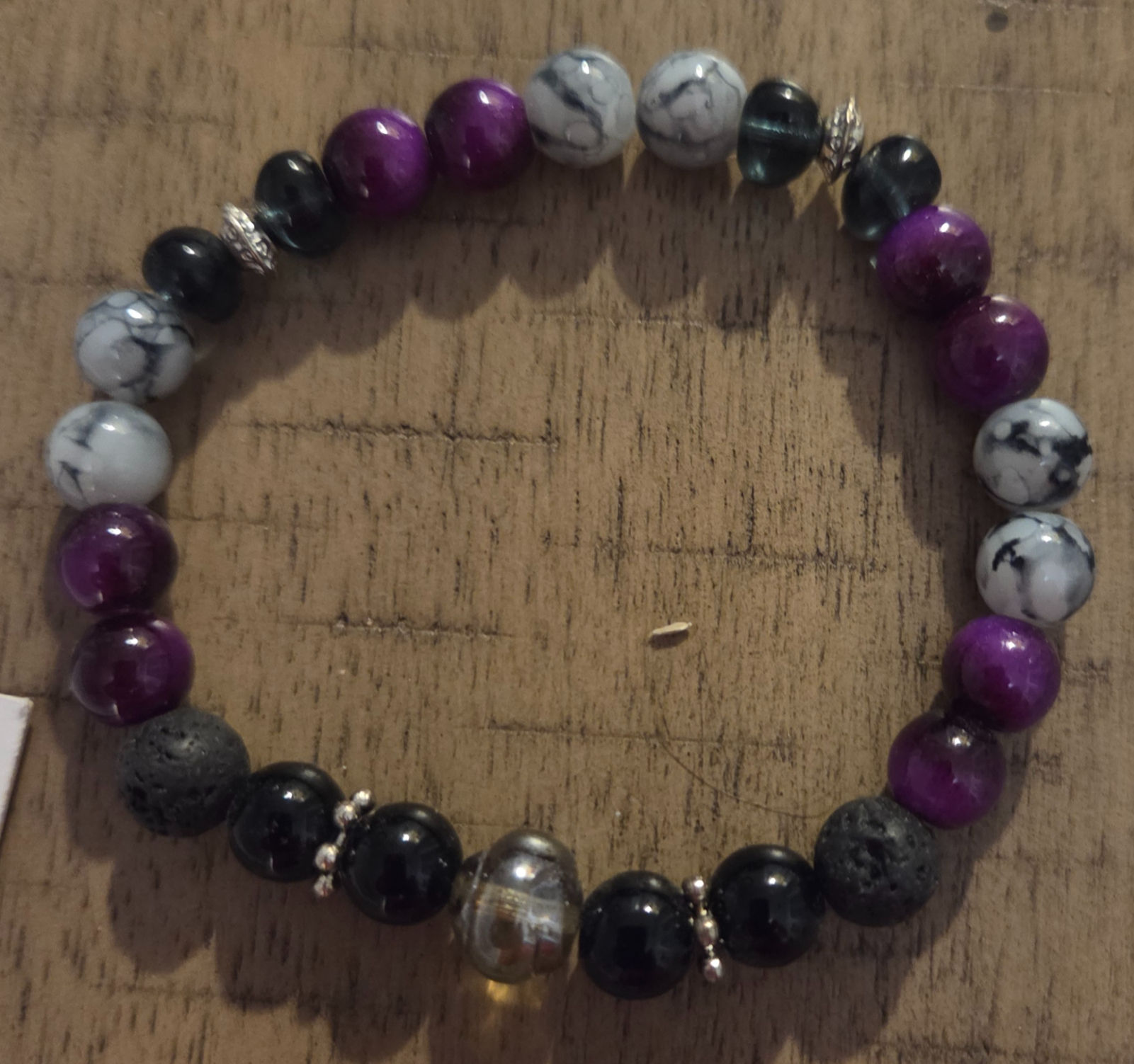 Plum Shadow Stretch Bracelet