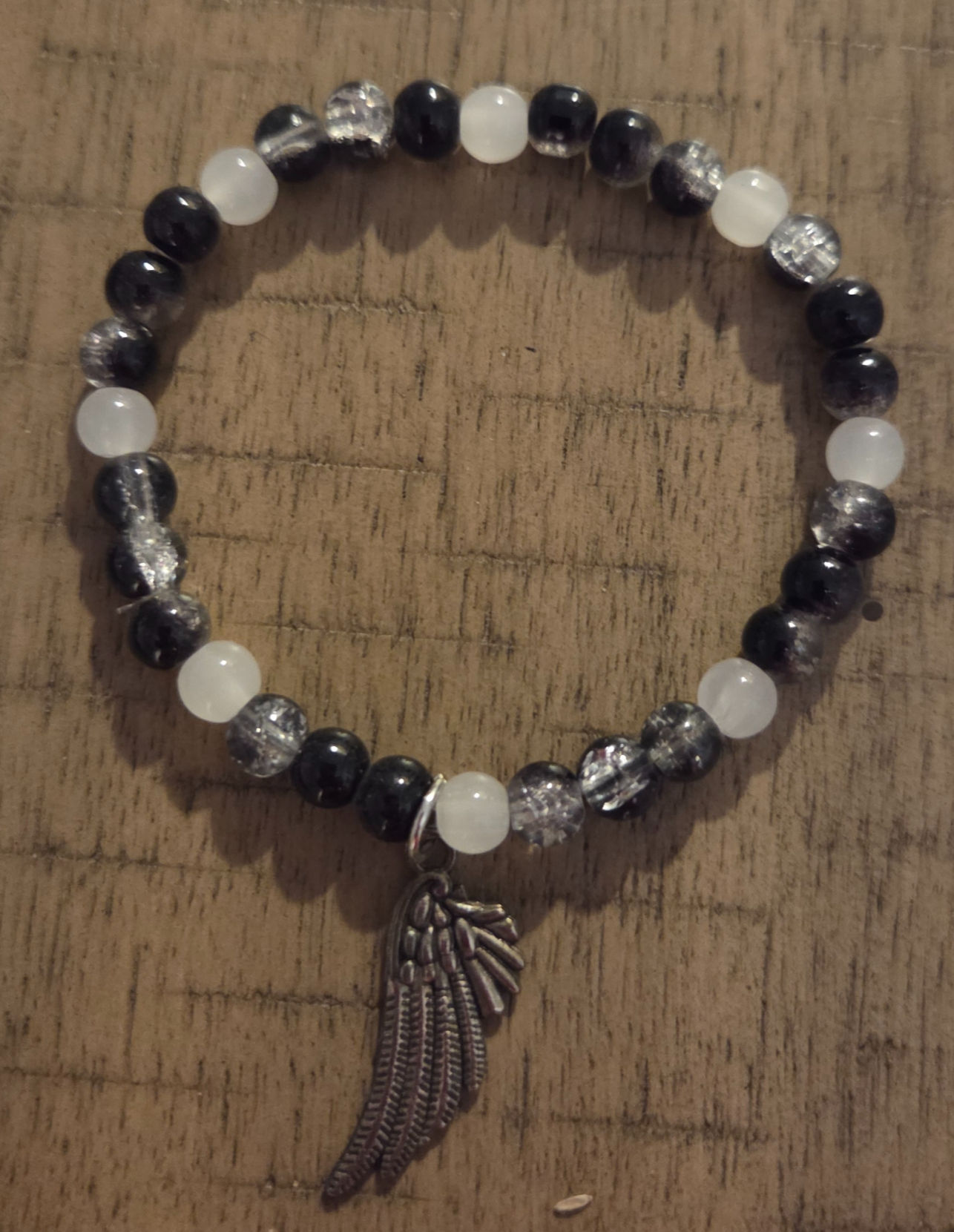 Moonlit Raven Wing Bracelet