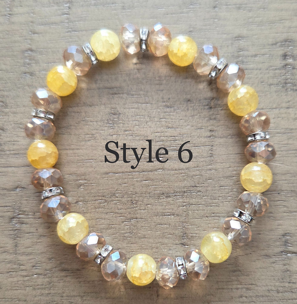 Thumbnail: Shimmering Glass Bead Bracelet