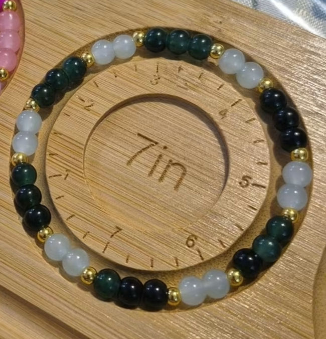 Ash & Onyx Stretch Bracelet