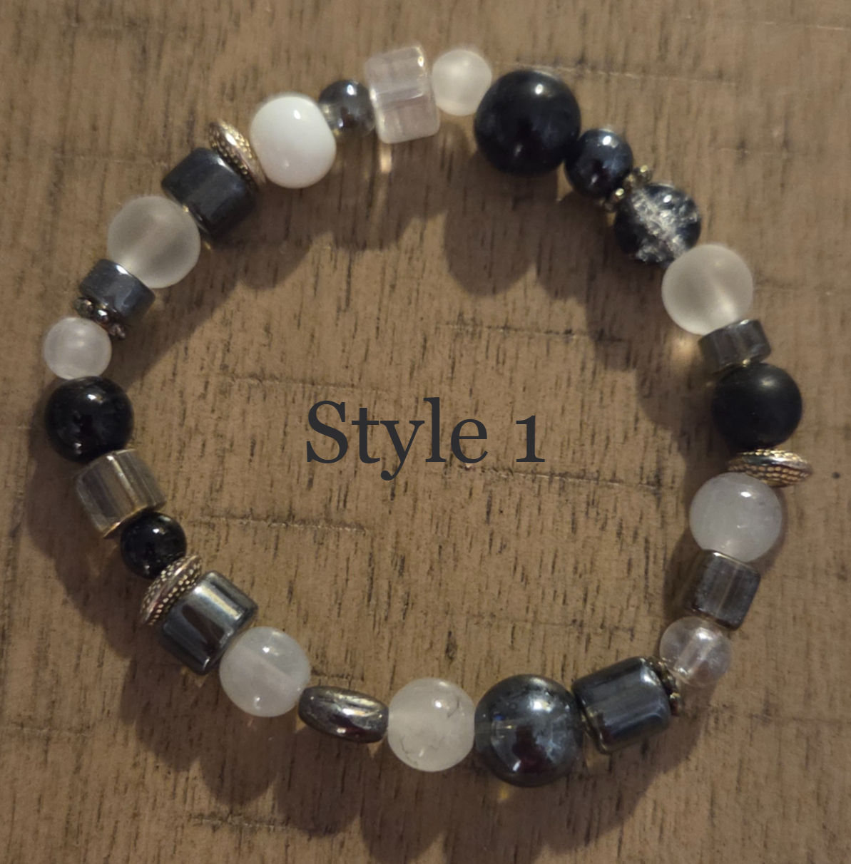 Midnight Frost Stretch bracelet