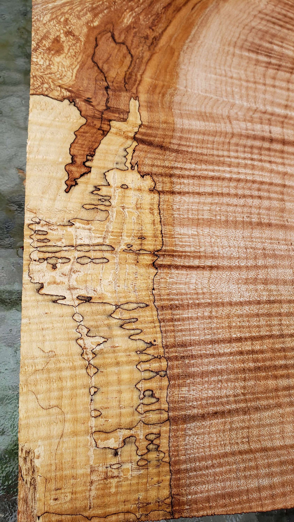 Thumbnail: Curly splated maple 1 piece (B371) free shipping 