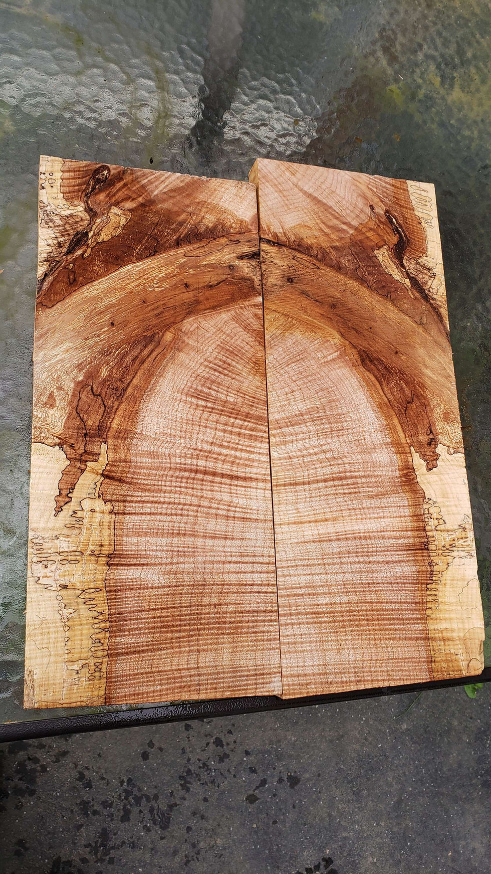 Thumbnail: Curly Splated maple 2 pieces (B371+B372) 