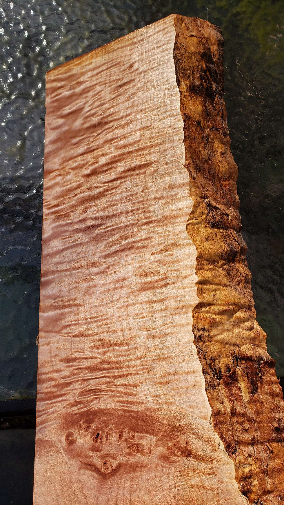 Thumbnail: Curly +Quilted maple 1 piece (B398)
