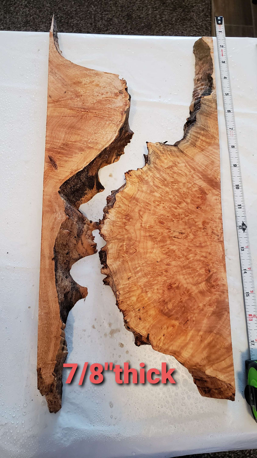 Thumbnail: Maple burl 2 pieces (B297) Free Shipping 