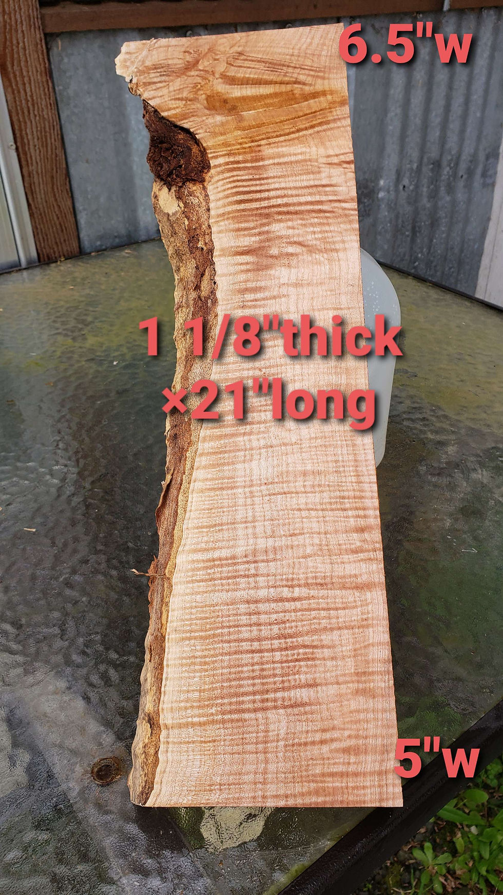 Thumbnail: Curly maple 1 piece (B369)