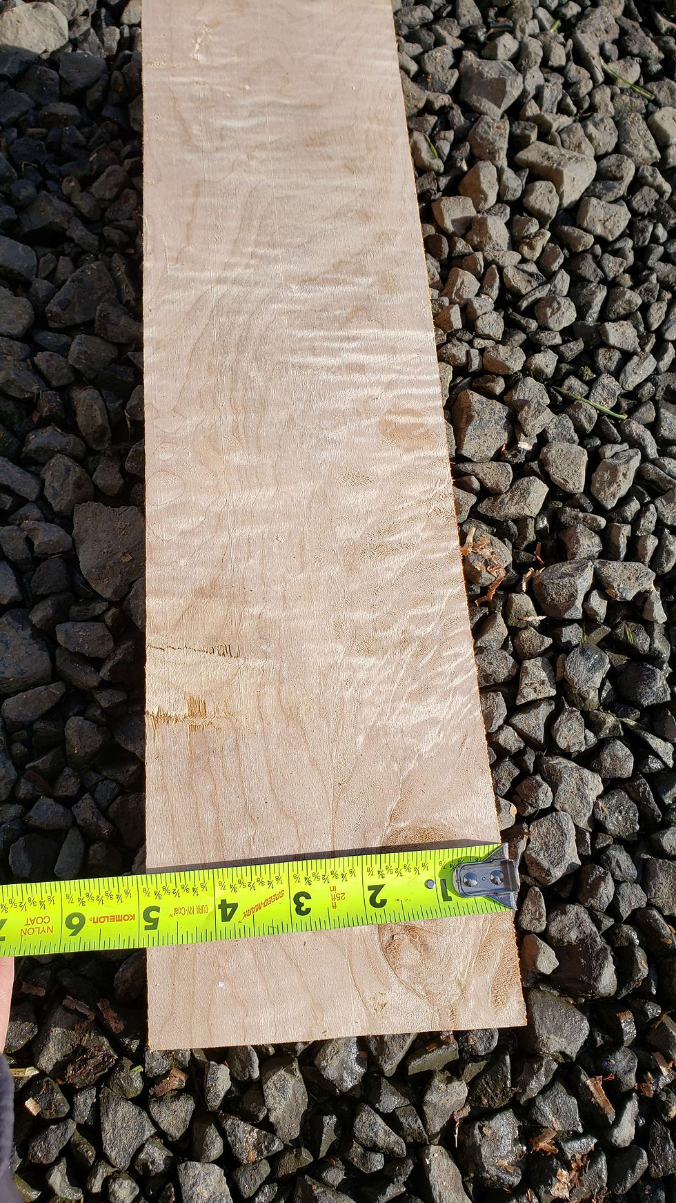 Thumbnail: Curly maple 1 piece (B355) free shipping 