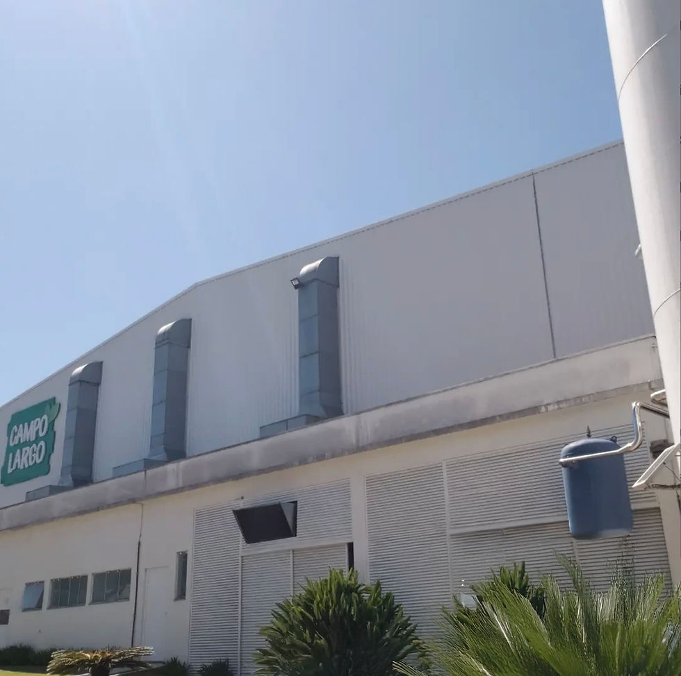 Manutenção industrial em andamento pela RR Soluções Engenharia na Vinícola Campo Largo, com foco em segurança e eficiência em área industrial.