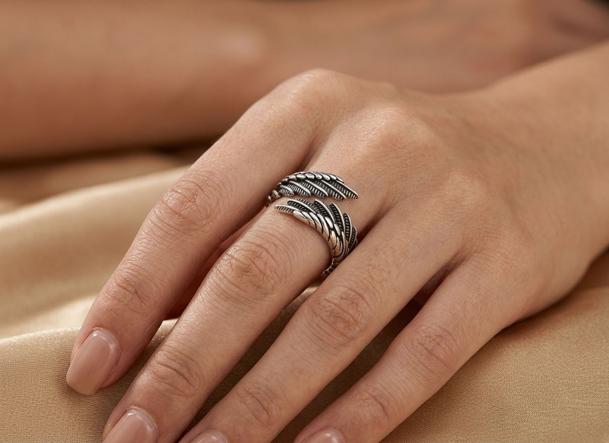 The Guardian Angel Wing Ring
