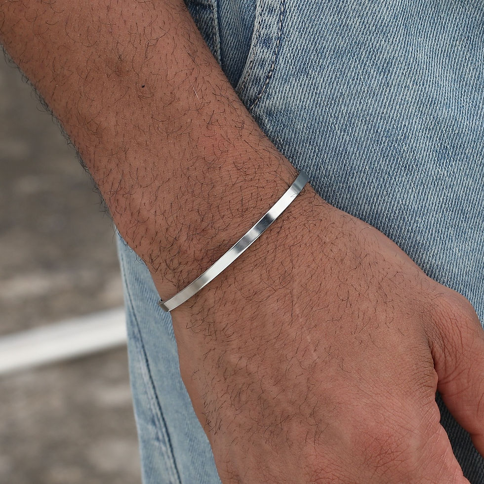 Thumbnail: The Soho Minimalist Cuff & Curb Chain Duo