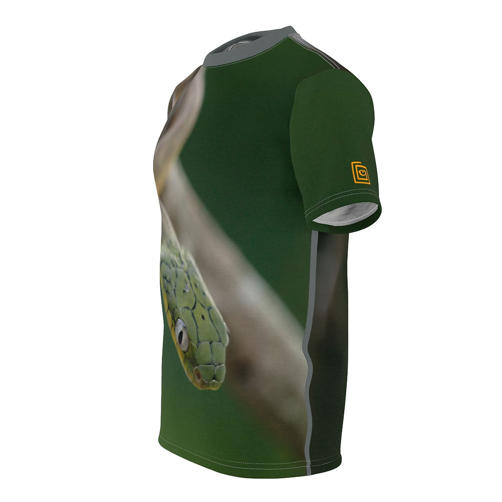 Thumbnail: Men, Green Cat Snake baby Tee by Crawly T-Shirts