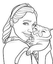 desenho-de-gato-fofo