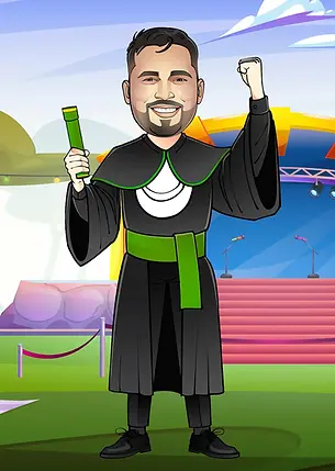 exemplo de desenho de caricatura profissional