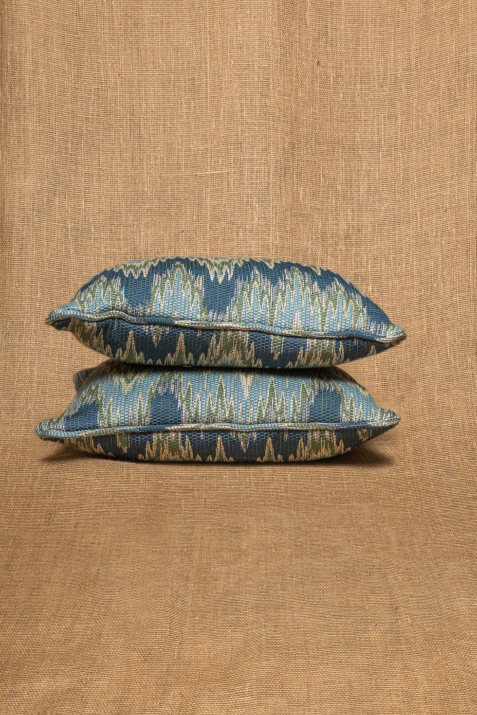 Thumbnail: Colefax and Fowler Ikat Florentine Rectangular Cushions (Set of 2)