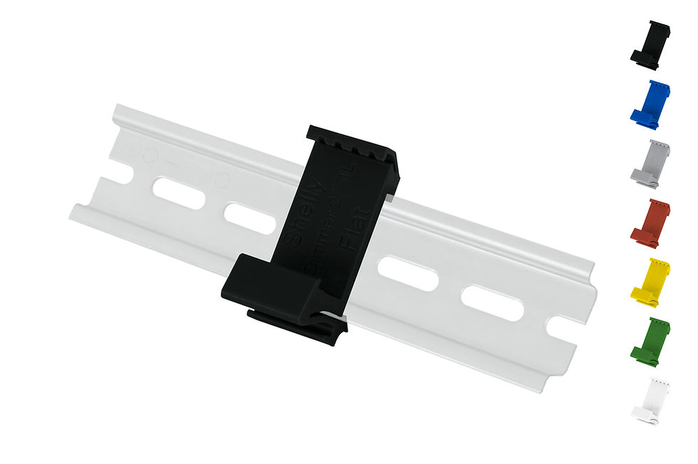 Miniaturbild: Hutschienenhalter "Flat" für Shelly Dimmer 2 / 1L