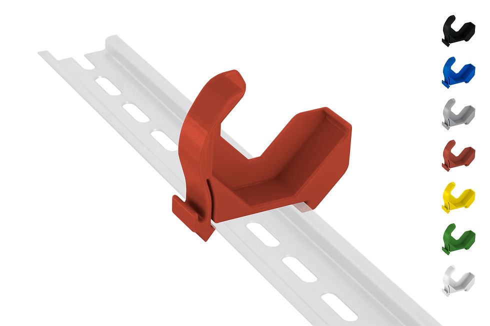 Miniaturbild: Hutschienenhalter "Mini" für Shelly Dimmer 2 / 1L