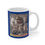 ภาพขนาดย่อ: Mug 11oz Tribal Skies & Tail-Wagging Ties Indigo Hmong Pattern Coffee Cup