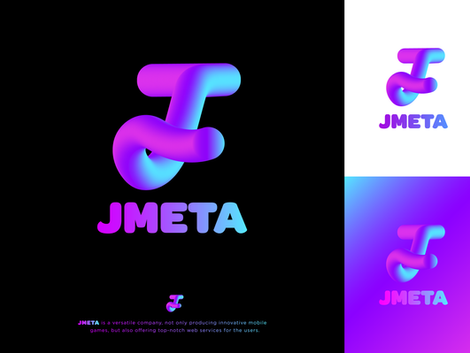 JMeta game development and publishing company logo design