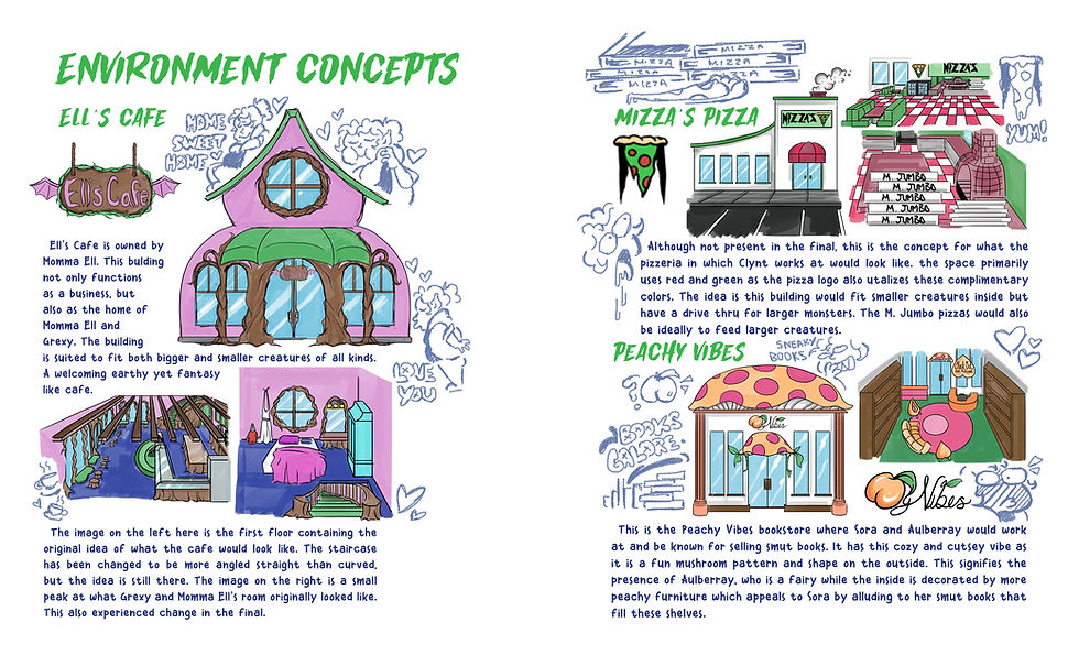 Grexy Environements Pg. 13 & 14