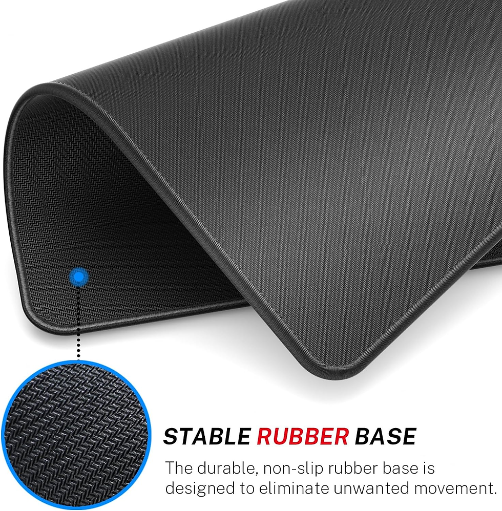 Thumbnail: Mouse Pad [30% Larger] with Anti-Fray Stitched Edges, Premium-Textured Waterproo