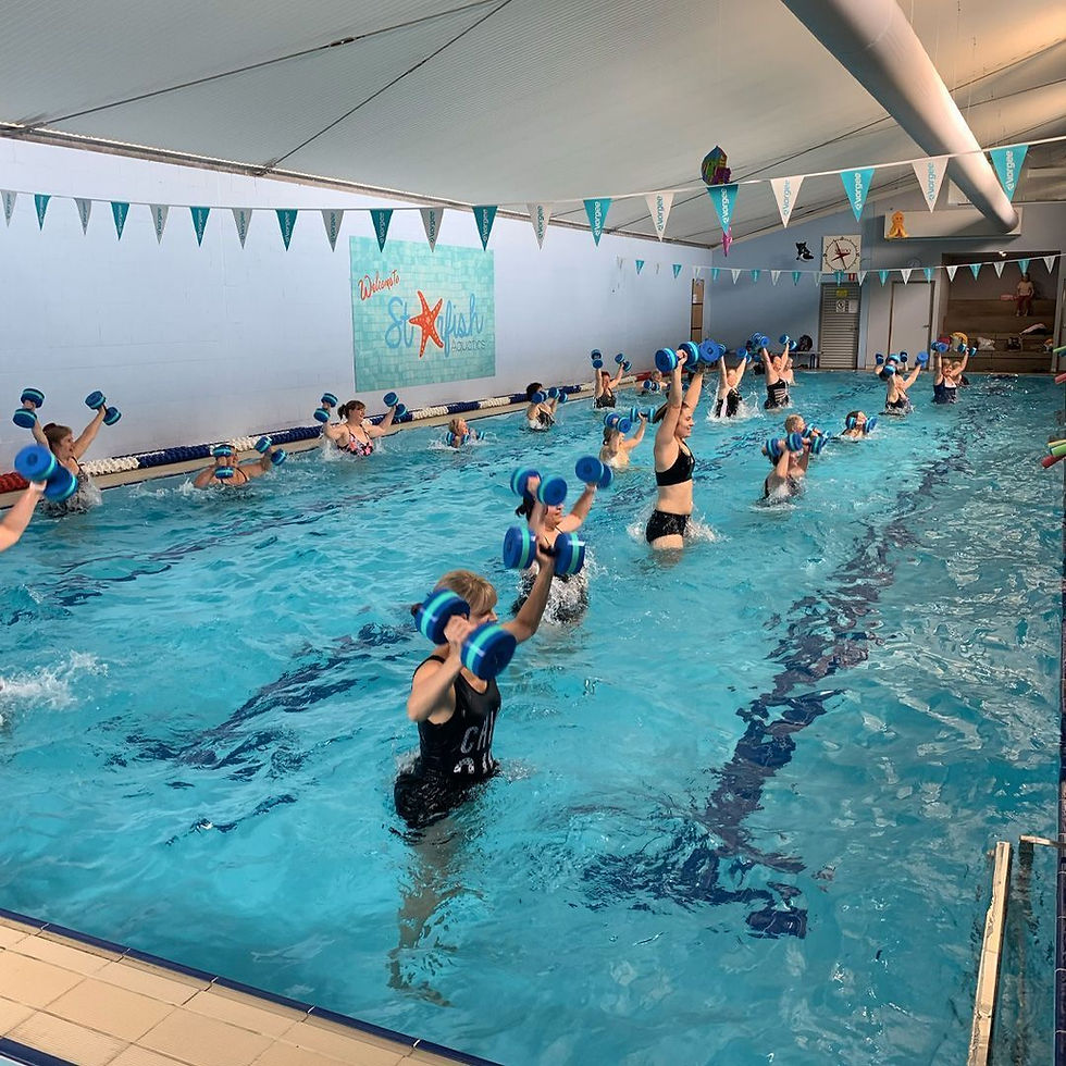 Aqua Aerobics class in progress