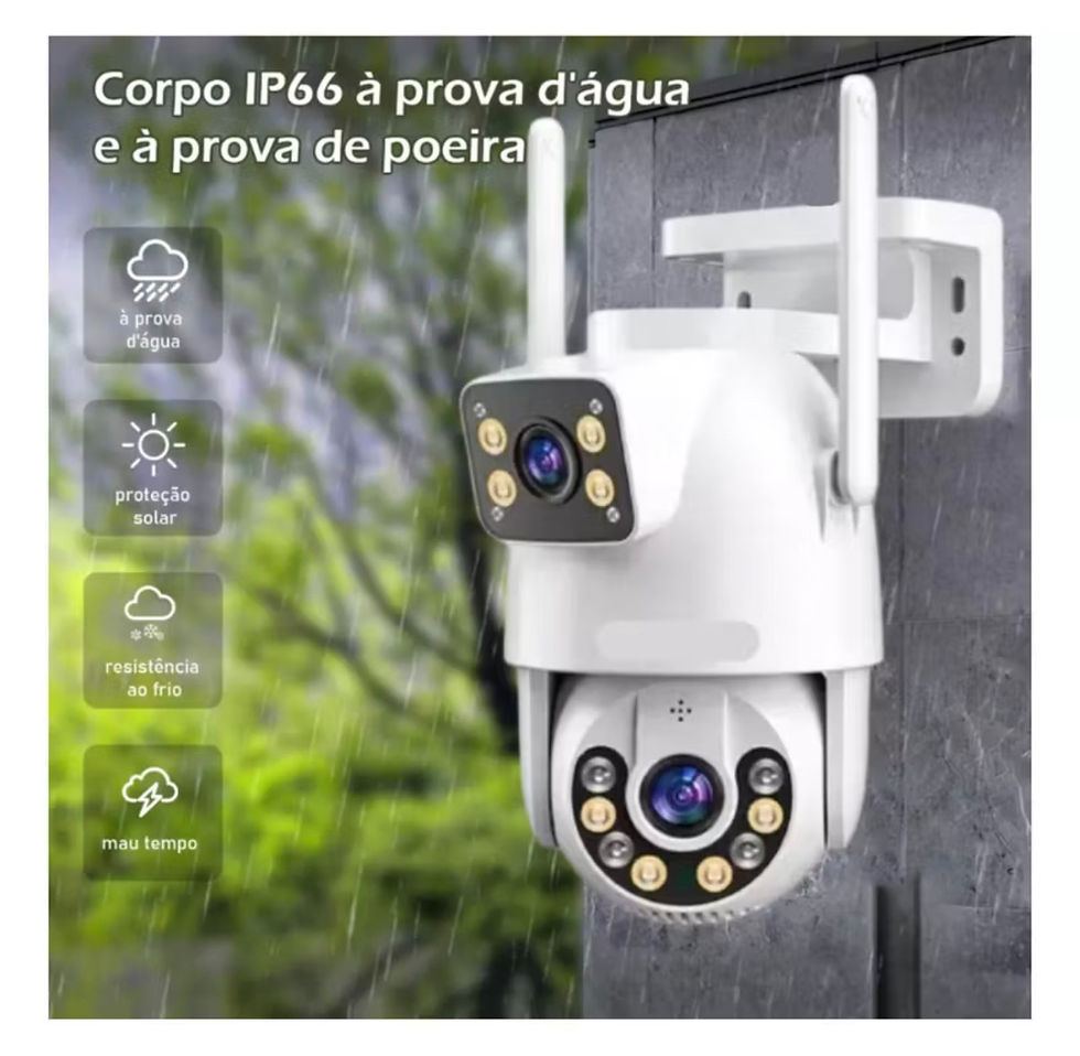 Miniatura: Camera Dupla Prova D’água Jortan Ip66 Yoosee FullHd A28 Wi-Fi Bivolt