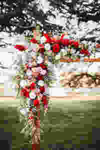 Half arbour florals for Jemma and Jon. Photography - The Paper Fox