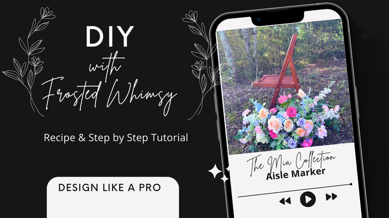 DIY Wedding Floral Ailse Marker Tutorial