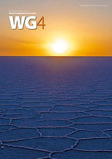 Sonnenuntergang über dem Salzsee von Uyuni