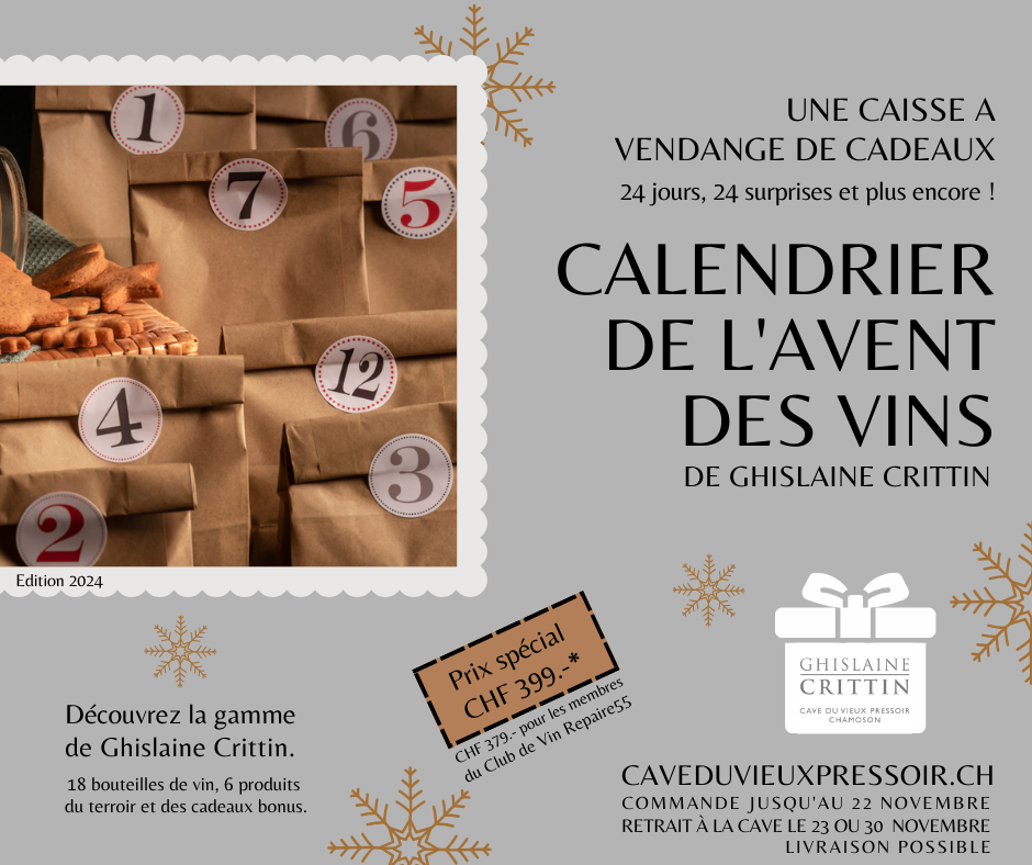 Miniature : Calendrier de l'Avent des vins de Ghislaine Crittin