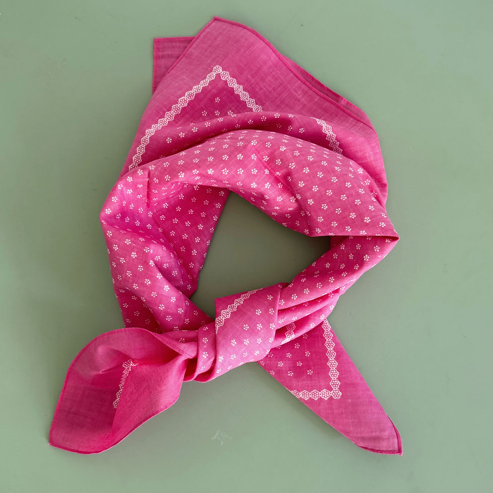 Grosses Glarnertuch Rosa Bandana