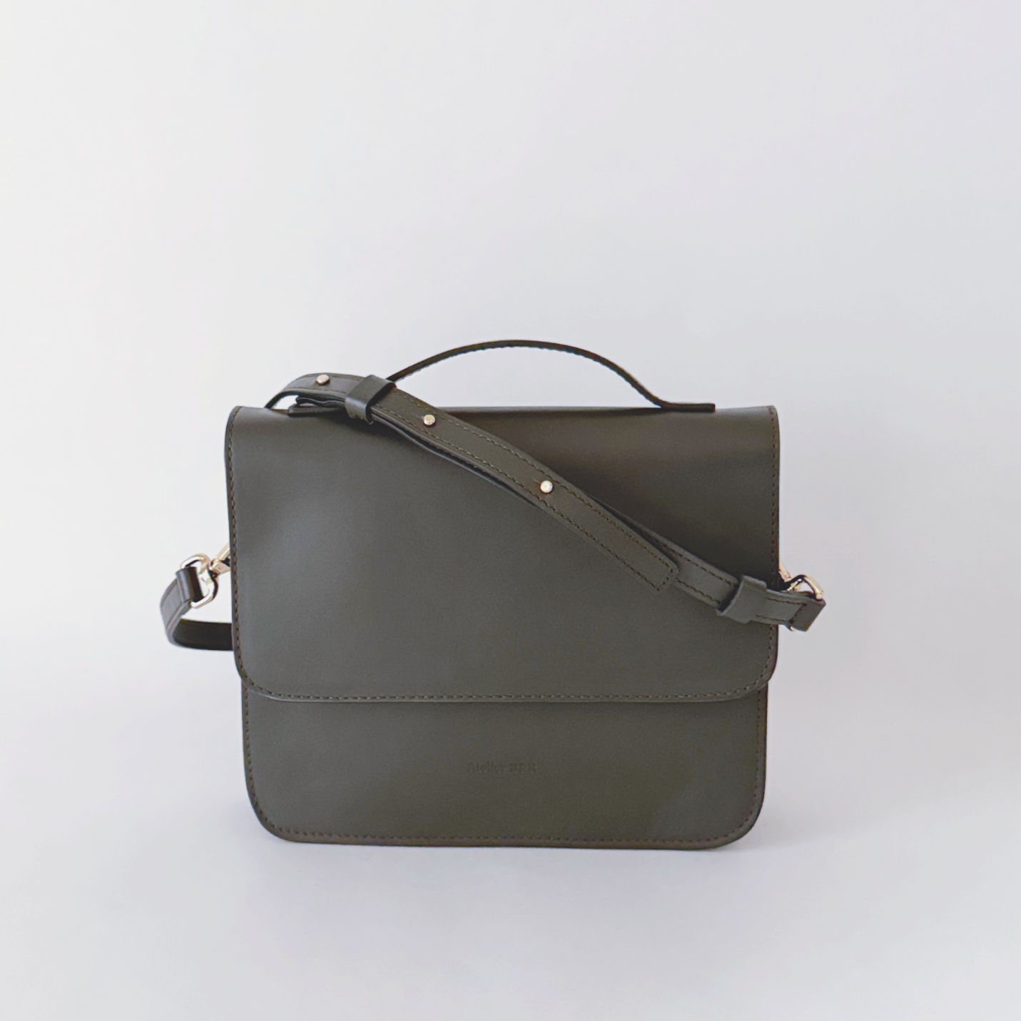 Messenger Bag Olive Made in Italy