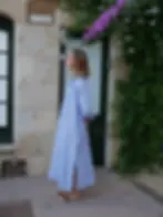 Kleid Vichy-Karo hellblau