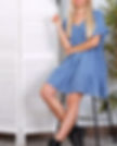 Leinenkleid Jeans kurz One Size
