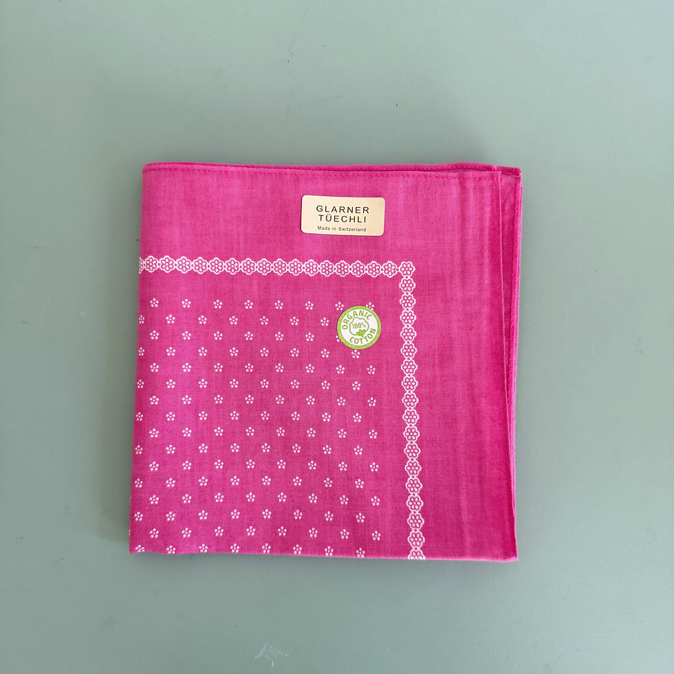 Grosses Glarnertuch Rosa Swiss Made