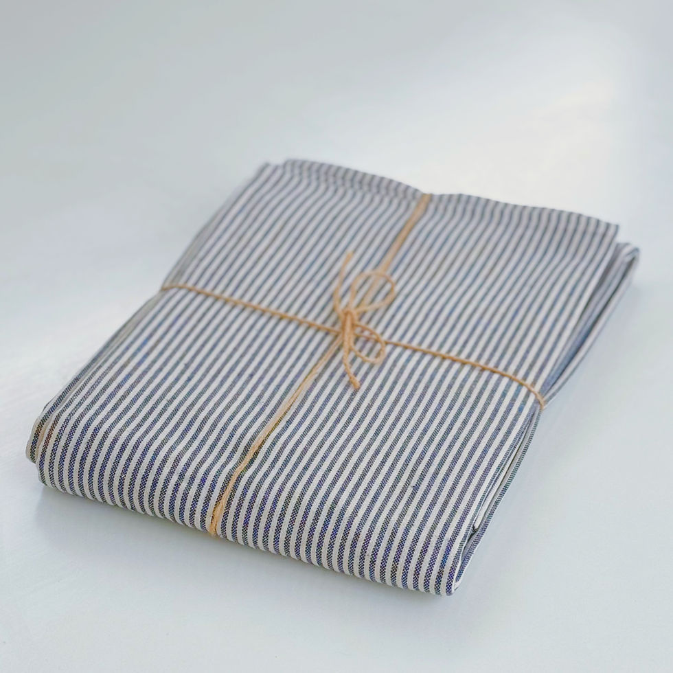 Tischtuch navyblau gestreift