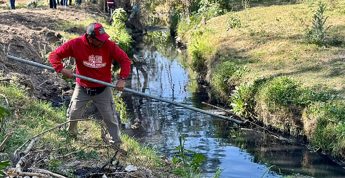 RETIRAN MÁS DE 700 TONELADAS DE RESIDUOS EN JORNADAS DE LIMPIEZA DEL RÍO SAN PEDRO
