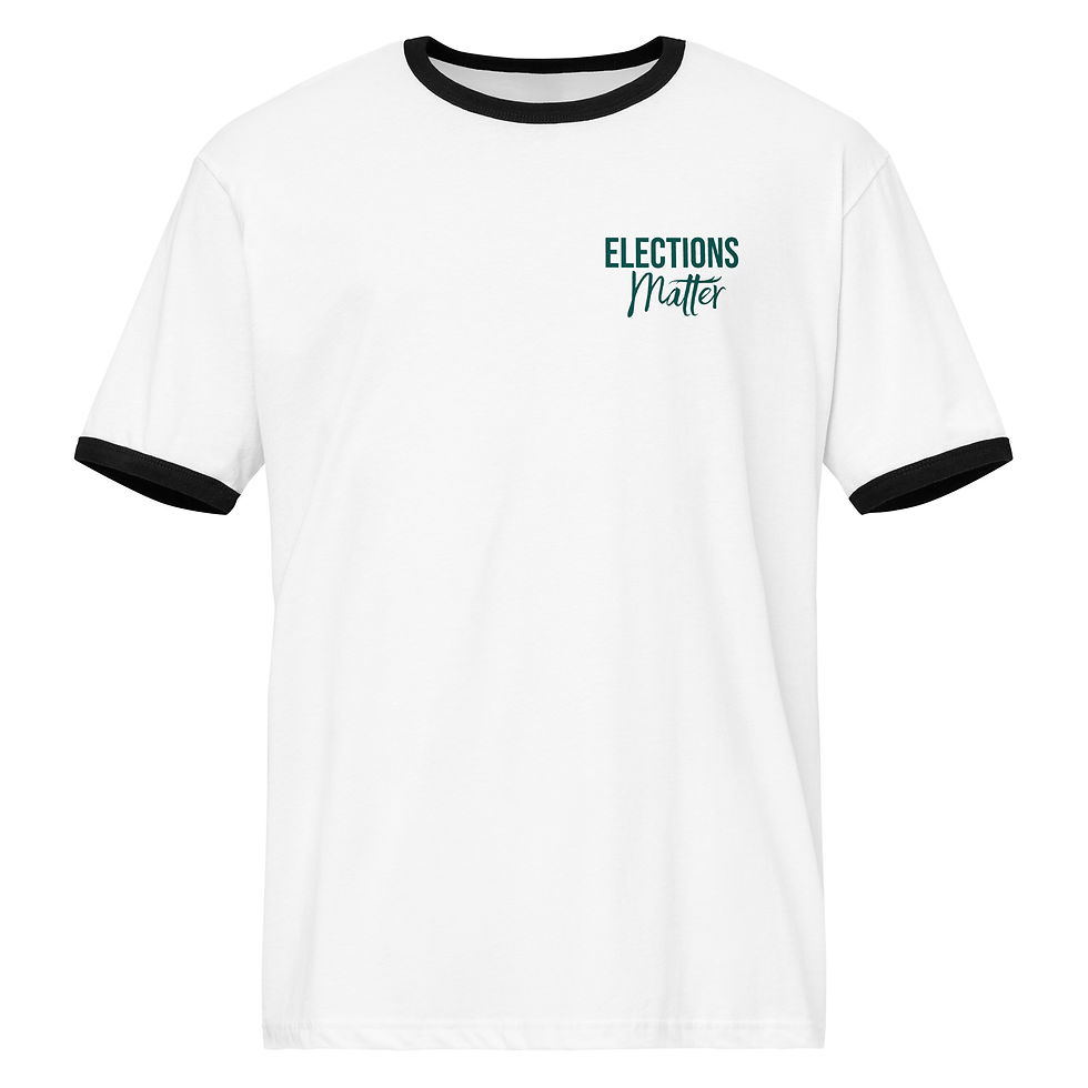 Thumbnail: ELECTIONS MATTER LIL' SLOGAN UNISEX VINTAGE TEE