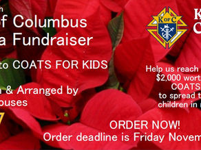 Deck the Halls with Poinsettias: Knights of Columbus Fundraiser for Coats for Kids