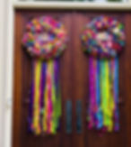Fiesta Pink and Stripe Sombrero Clients Door
