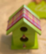 Misc Lime Green Birdhouse Craft