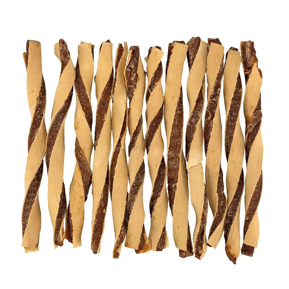 Lamelles de sandwich torsadé Braaaf Soft Snack - Poulet et poisson