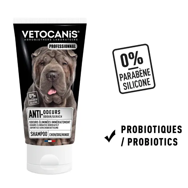 shampoing professionnel anti odeurs pour chien