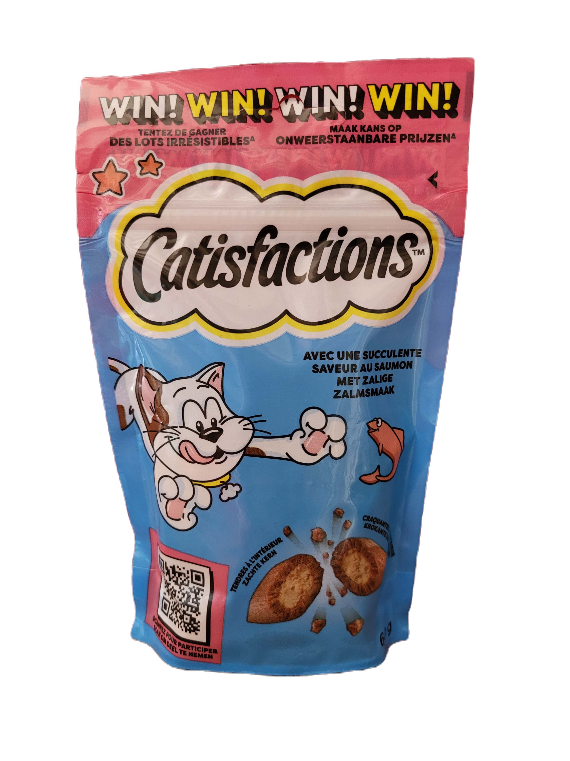 catisfactions au saumon friandises pour chat