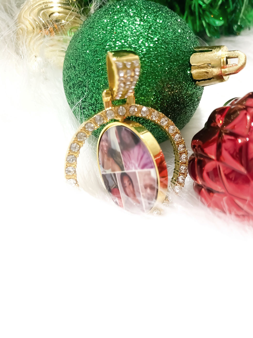 Thumbnail: Custom Circle Bling Necklace